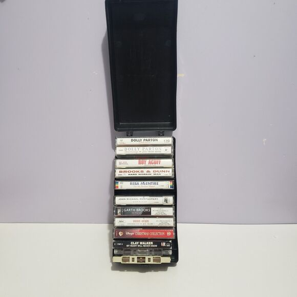 Cassette Tape Vintage Country Classics Lot Of 12 Assorted /w Hard Cover Case - Picture 7 of 11